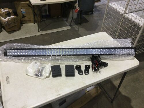 Dasen LED Light Bar Mounting Brackets Windshield w/Pro- Fit Cage Upper Roof Wiring Kit 50- 288W High Power Curved Compatible with 2013-2020 Polaris Ranger  - Lot 373