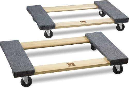 WEN 721830 1000 lbs. Capacity 18 in. x 30 in. Hardwood Movers Dolly (2-Pack)  - Lot 661