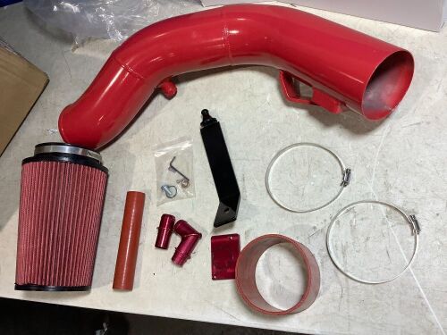 Cold Air Intake Pipe/Tube Kit with Air Filter - Lot 1115