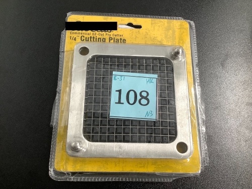 Commercial EZ-Cut Fry Cutter, 1/4" Cutting Plate, Appears New - Lot 108