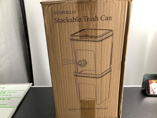 Stackable Trash Can, Appears New - Lot 112