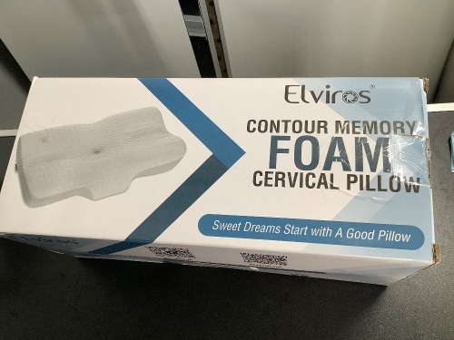 Contour Memory Foam Cervical Pillow, Appears New - Lot 144