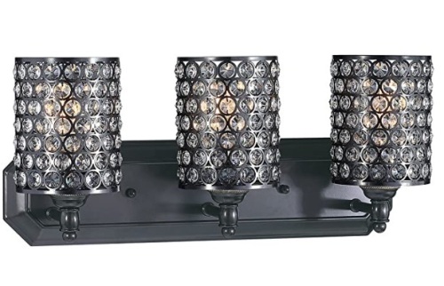 Doraimi lighting 3 Light Crystal Wall Sconce, Appears New/Box Damaged - Lot 159