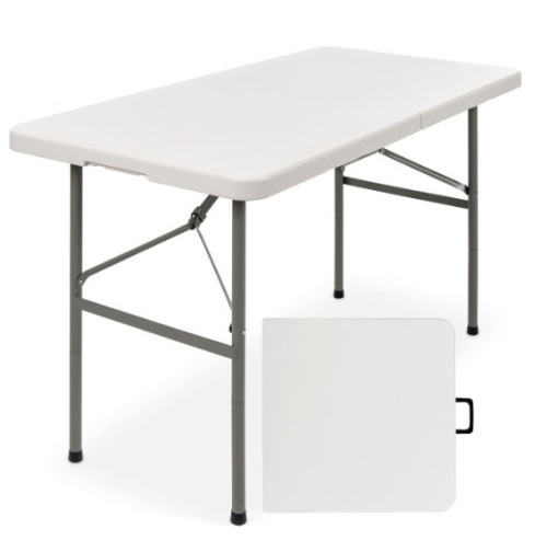 4ft Portable Folding Plastic Dining Table w/ Handle, Lock, Appears New - Lot 167