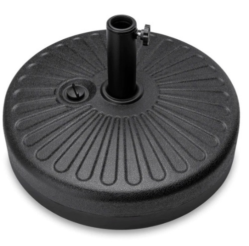 Plastic Patio Umbrella Base Pole Holder Accessory w/ Adjustable Knob, Appears New - Lot 188