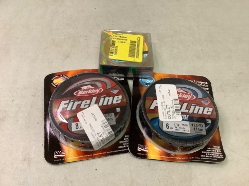 Lot of (3) Fishing Line, Appears New - Lot 266