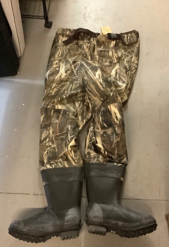 Dry Plus Breathable Waist Hi Hunting Waders, 10, Dirty, Ecommerce Return - Lot 361