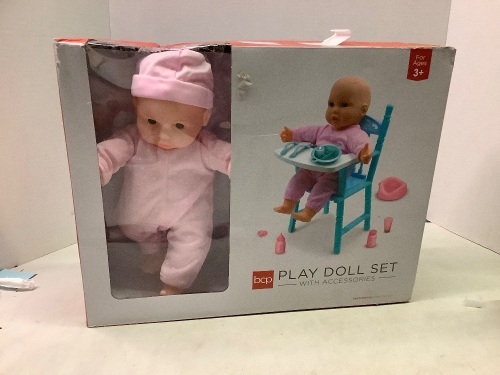 Play Doll Set with Accessories, Appears New - Lot 501