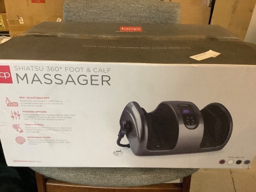 Shiatsu 360 Foot and Calf Massager, Untested, Appears New - Lot 380