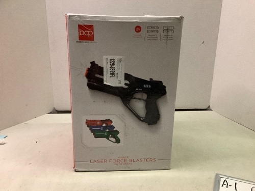 4 Pack Laser Force Blasters with Vests, Appears New - Lot 486