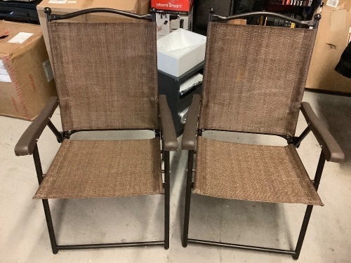 Lot of (2) Folding Lawn Chairs, Appears New - Lot 443