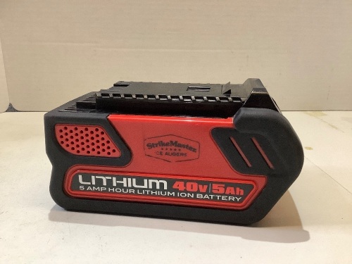 Lithium 40v 5ah 5 Amp Hour Lithium Ion Battery, Untested, Appears New - Lot 475