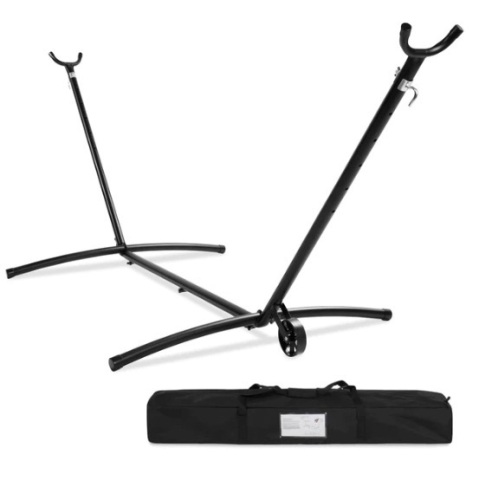 Portable Heavy-Duty Steel Hammock Stand w/ Built-In Wheel, Case - 9ft, Box Damaged, Ecommerce Return - Lot 430