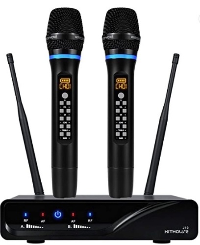 Kithouse, Professional Wireless Microphone, Set of 2 with Reciever, Appears New, Powers Up - Lot 35