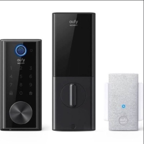 Anker, Eufy Security, BHMA Certified Smart Lock Touch with Finger Print Identification Technology, E-Commerce Return, Untested - Lot 72