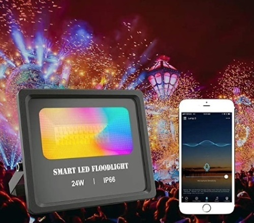 Smart Led Floodlight, Appears New, Powers Up - Lot 77