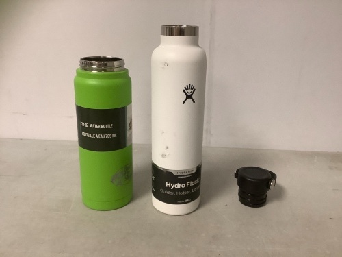Lot of (2) Water Bottles, Dented, 1 Missing Lid, E-Comm Return - Lot 263