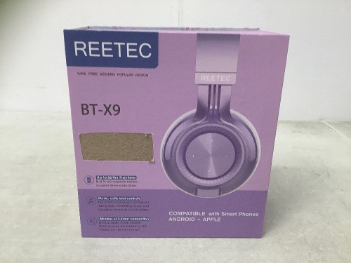 Reetec Wireless Headphones, Powers Up, Appears new - Lot 266