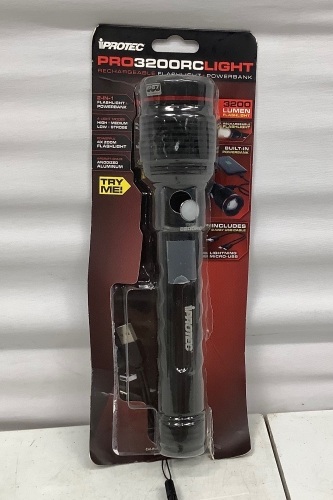 iProtec Rechargeable Flashlight, Untested, E-Comm Return - Lot 291