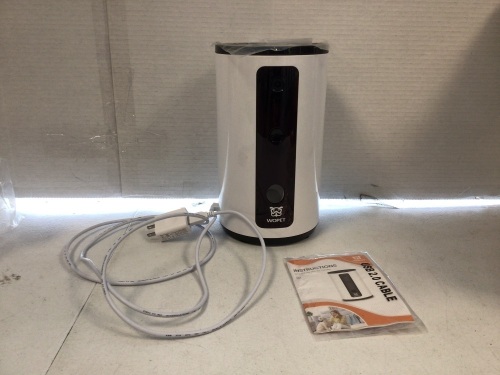 Wopet, Intelligent Dog Camera with Treat Dispenser, Charging Cord and Power Block, E-Commerce Return, Powers Up - Lot 303