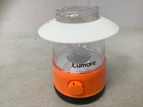 Lumore Lantern, Missing Handle, Powers Up, E-Comm Return - Lot 426