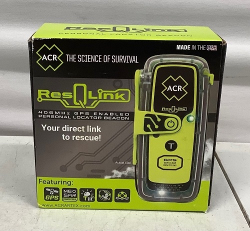 ACR Electronics ResQLink Buoyant Locator Beacon, Untested, E-Comm Return, Retail 339.95 - Lot 495