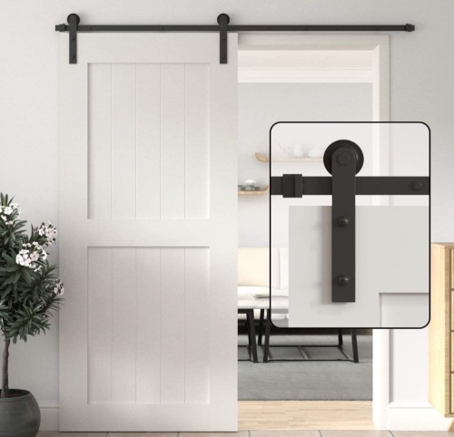 WINSOON Straight Design Barn Door Track Kit, Appears new - Lot 564