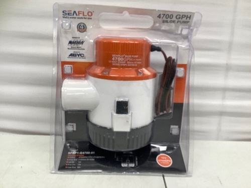 SeaFlo Bilge Pump, Untested, Appears new - Lot 235