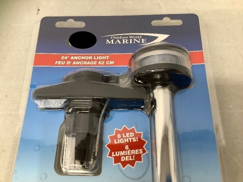 24" Anchor Light, Bent Pole, Untested, E-Comm Return - Lot 347