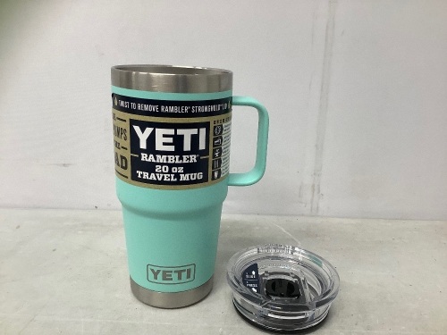 Yeti Rambler Travel Mug, Appears new, Missing Lid Slider - Lot 462