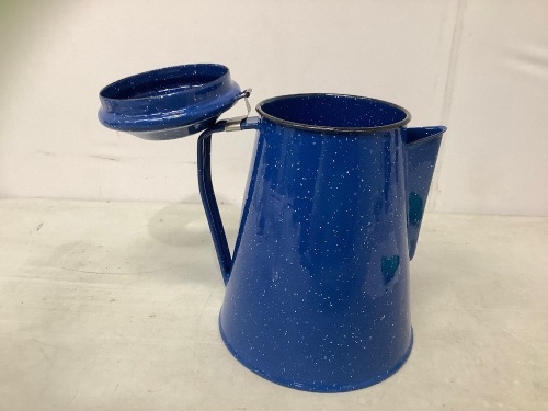 Enamelware Percolator, E-Comm Return, Missing Cap on Lid - Lot 446