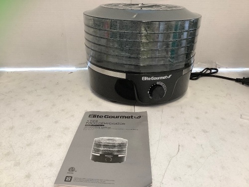 Elite Gourmet Food Dehydrator, Powers Up, Appears new - Lot 356