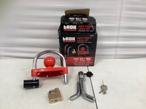 bROK Anti Theft Lock Kit, E-Comm Return - Lot 315