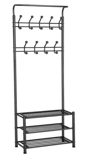 Metal Entryway Coat Rack w/ Shoe Bench, Will Vary From Stock Photo, E-Comm Return - Lot 587