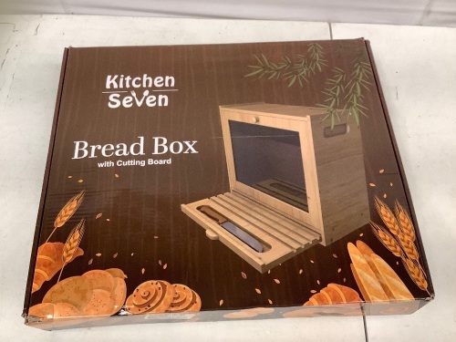 Bread Box w/ Cutting Board, Appears new - Lot 353