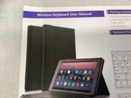 Chesona Keyboard/case for Amazon Fire HD, Untested, Appears new - Lot 360