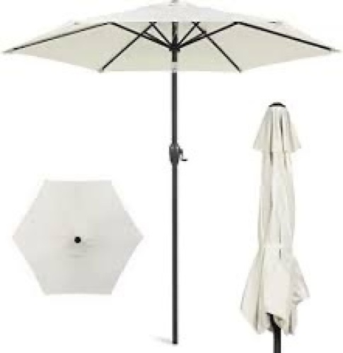 Outdoor Steel Market Patio Umbrella Decoration - Lot 2218