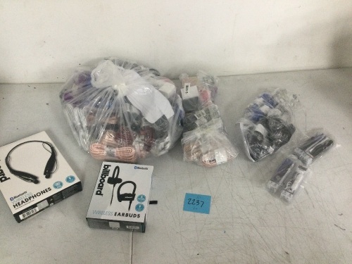 Box of Misc. Phone Chargers/Accessories - Lot 2237