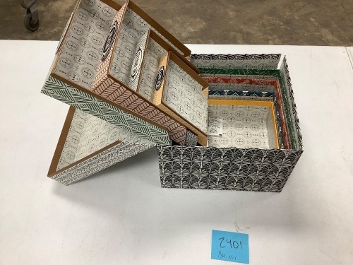 Set of Decorative Storage Boxes - Lot 2401