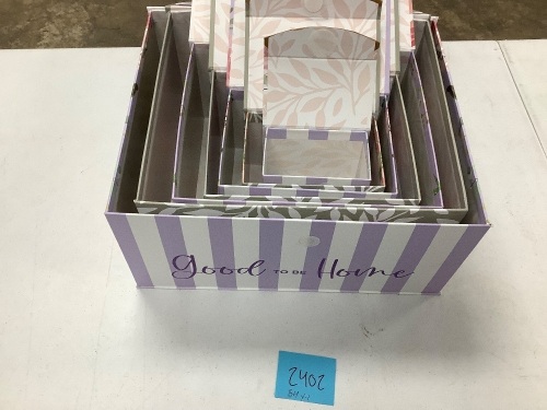 Set of 7 Decorative Storage Boxes - Lot 2402