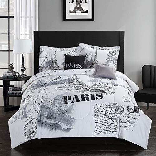 CASA Paris 5 Piece Comforter Set, Queen - New - Lot 881