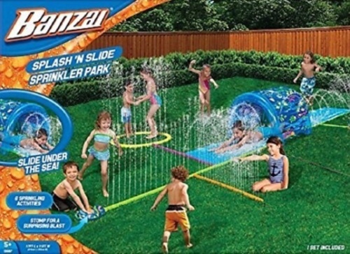 BANZAI Splash N Soak Spinkler Park Water Slide - New/Unopened  - Lot 359