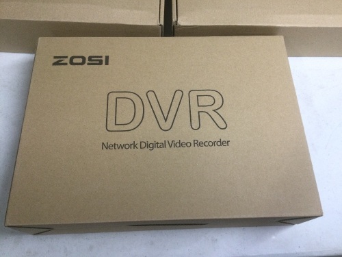 ZOSI 1080N/720P 8 channels 4-in-1 DVR HD TVI CCTV DVR Security System Network Motion Detection H.264 8CH Digital Video Recorder 1TB Hard Drive and 8 Security Cameras - New  - Lot 179