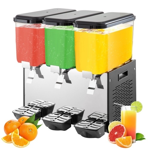 Vevor Commercial 18L × 3 Tank Frozen Juice Beverage Dispenser - Appears New   - Lot 96
