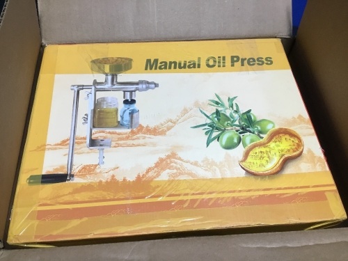 Manual Oil Press Machine - Appears New  - Lot 604