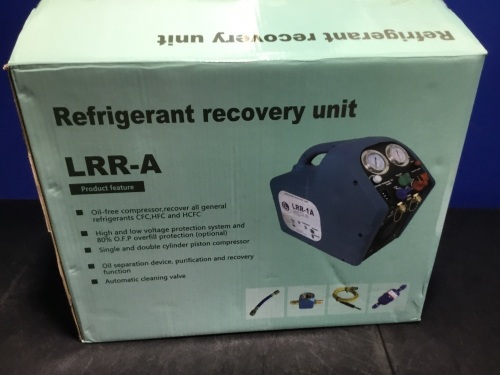 Refrigerant Recovery Machine and Recycling Unit LRR-1A - Appears New   - Lot 331