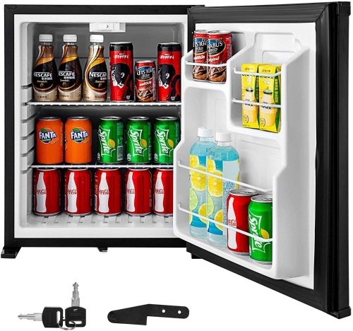 VEVOR 1.8cu.ft 110V Portable Refrigerator AC No Noise Compact Absorption Fridge 50L - Appears New, Tested/Works  - Lot 367