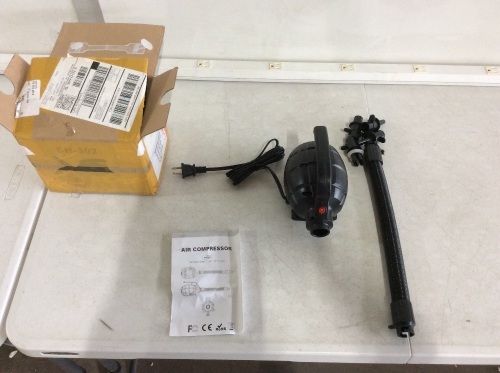 SH-302 Air Compressor Pump AC 110V-120V for Inflatable Gymnastics Mat - Appears New, Untested   - Lot 593