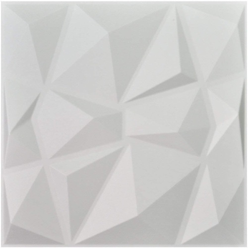 Art3d Decorative 3D Wall Panels, Diamond Design, 32 Sq Ft, Pack of 12 Tiles - Appear New   - Lot 406