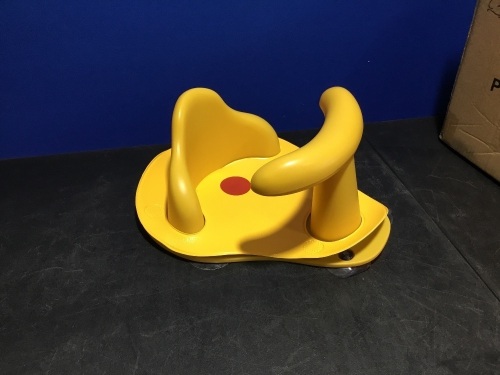 KINGSO Baby Bath Seat with Non-Slip Soft Mat, Hot Water Indicator, Backrest & Suction Cups for Stability, for 6-12 Months - Appears New  - Lot 894